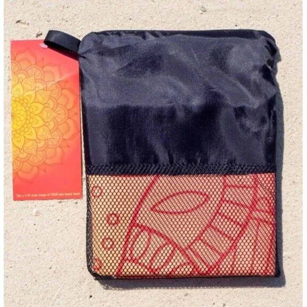 Mandala Beach‎ Towels, 30x70 in, Oversized Beach Towel w/ Travel Bag, Microfiber